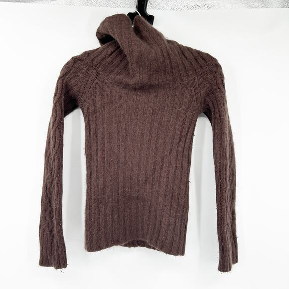 Abercrombie & Fitch Womens Vintage‎ Wool Cashmere Blend Cable Knit Sweater Large - Picture 7 of 7